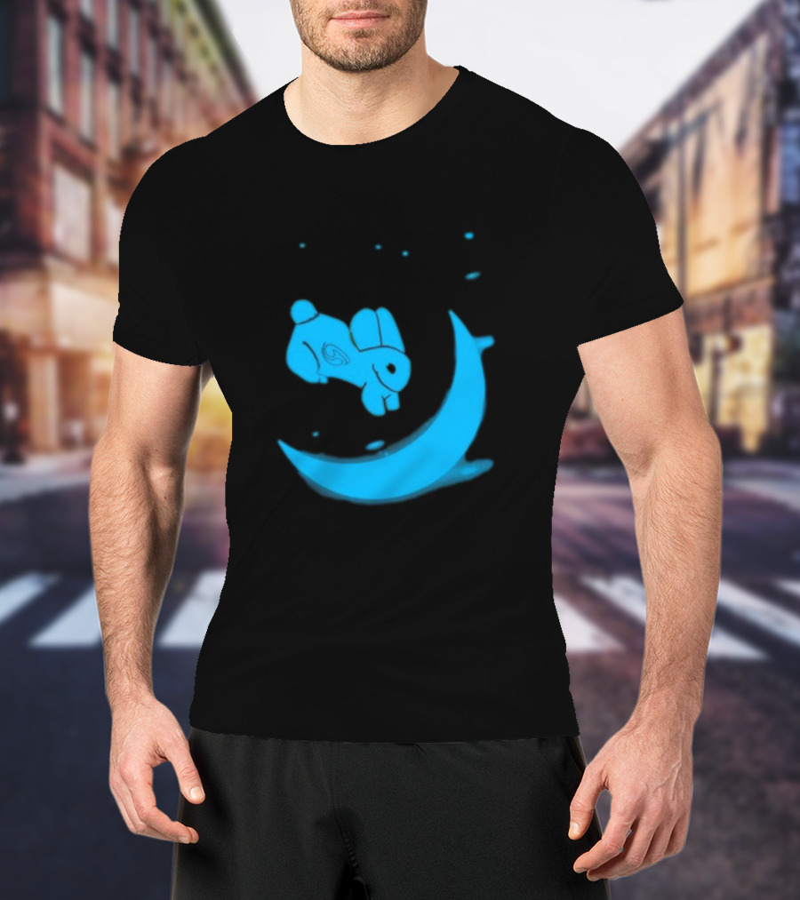 Rawpaw Jade Rabbit Moon Journey By Reghan Clark T-Shirt