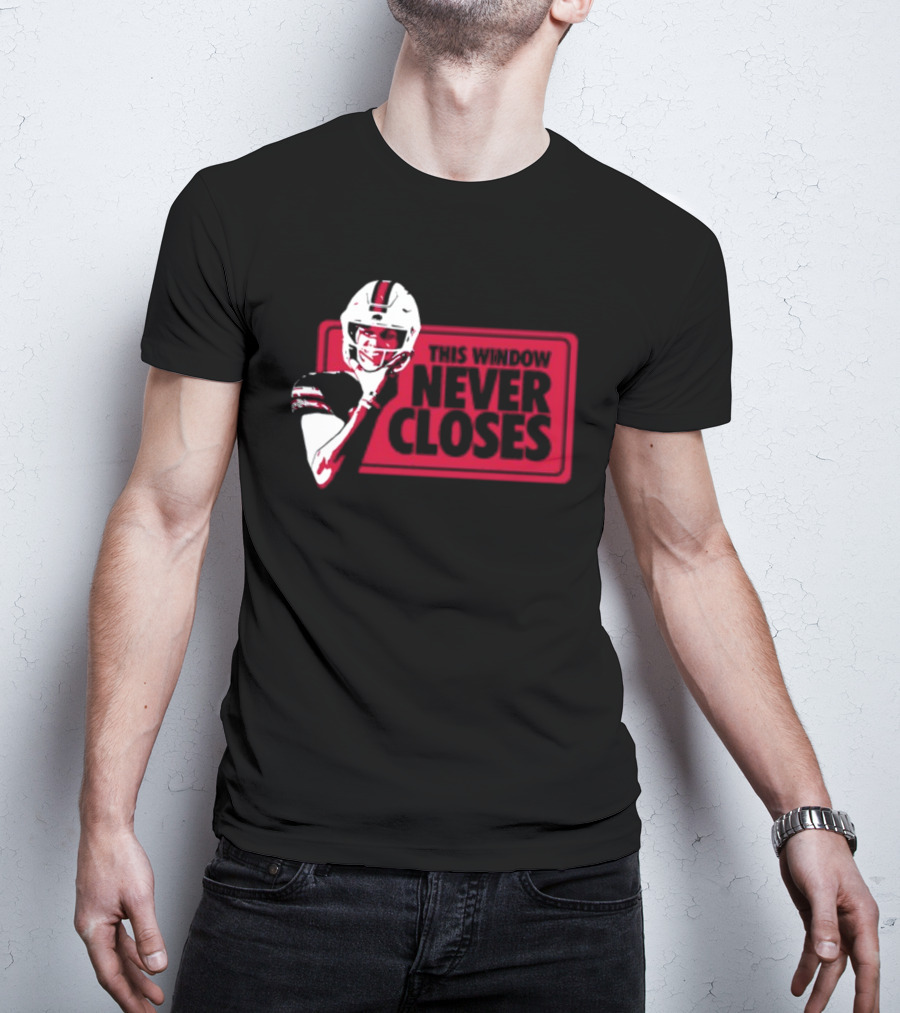 This Window Never Closes Football Player T-Shirt