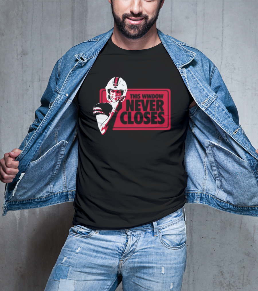 This Window Never Closes Football Player T-Shirt