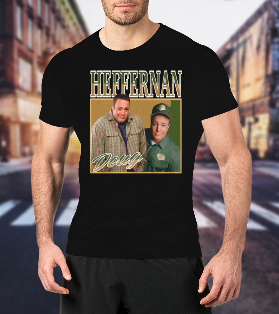 Doug Heffernan Checker Shirt And Uniform T-Shirt