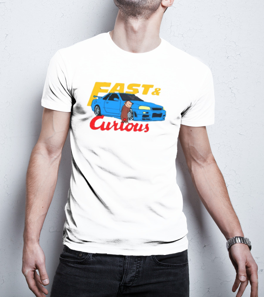 Fast And Curious Car Adventure With Curious Monkey T-Shirt