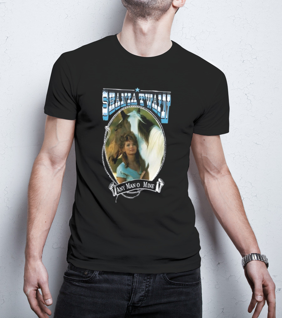 Shania Twain Any Man O Mine Western Country Music T-Shirt