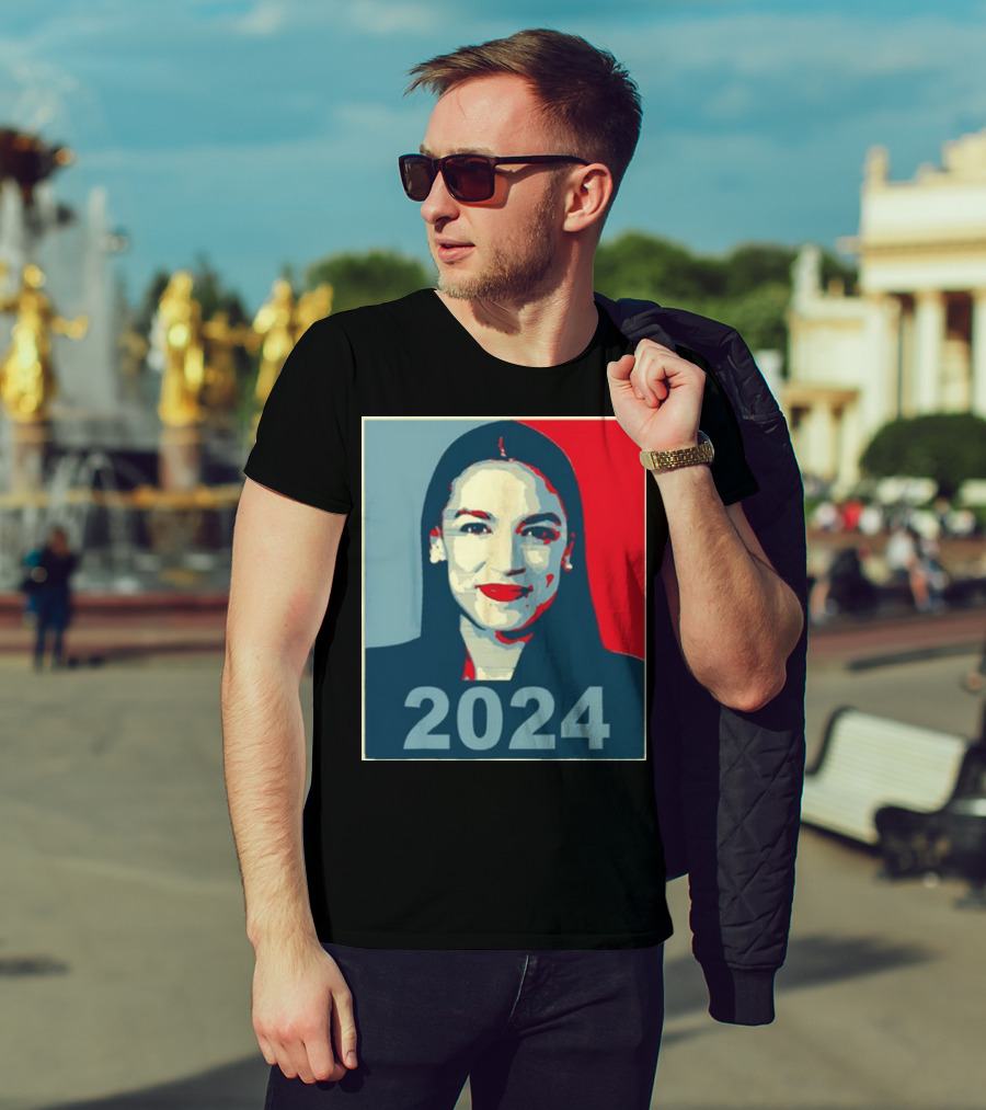 Alexandria Ocasio Cortez AOC 2024 Obama Hope T-Shirt
