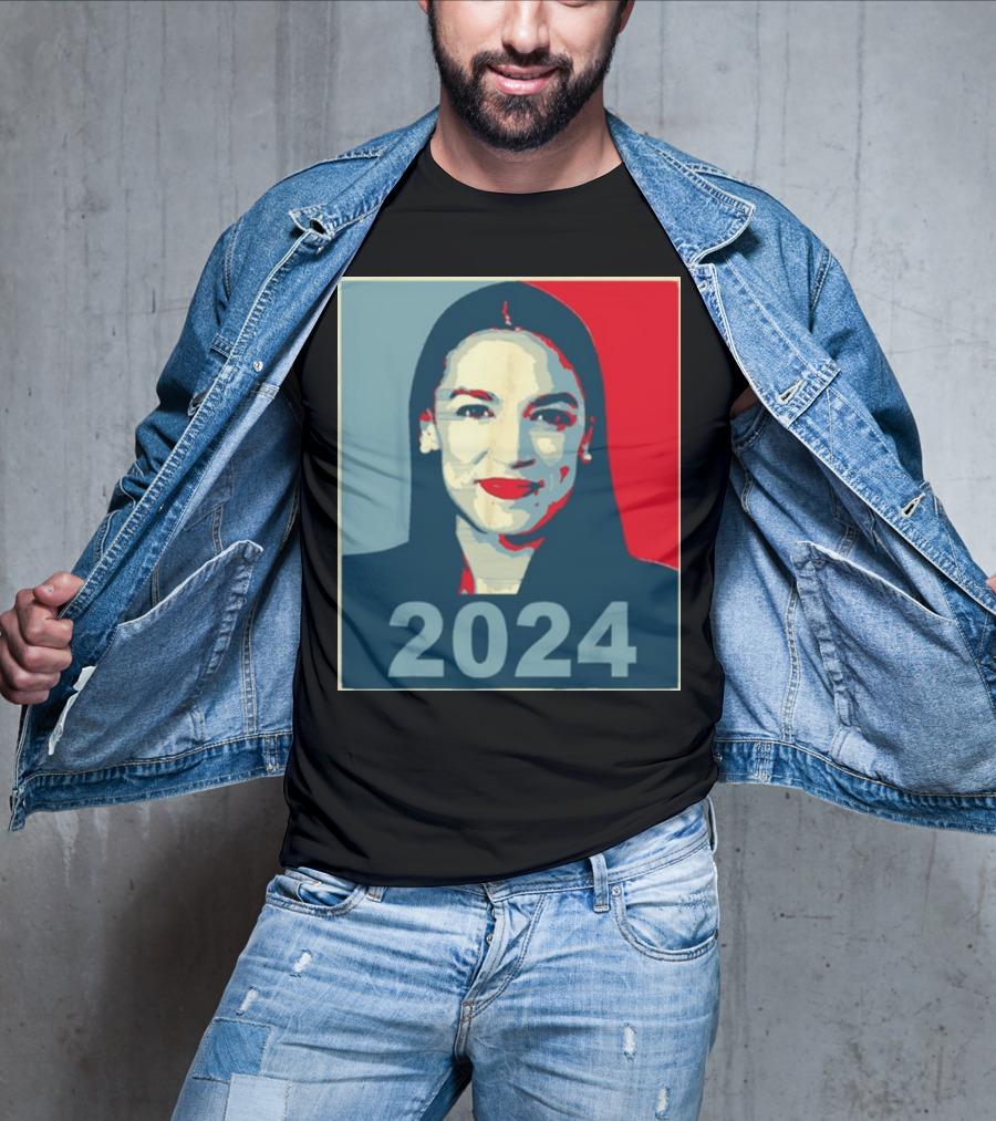 Alexandria Ocasio Cortez AOC 2024 Obama Hope T-Shirt