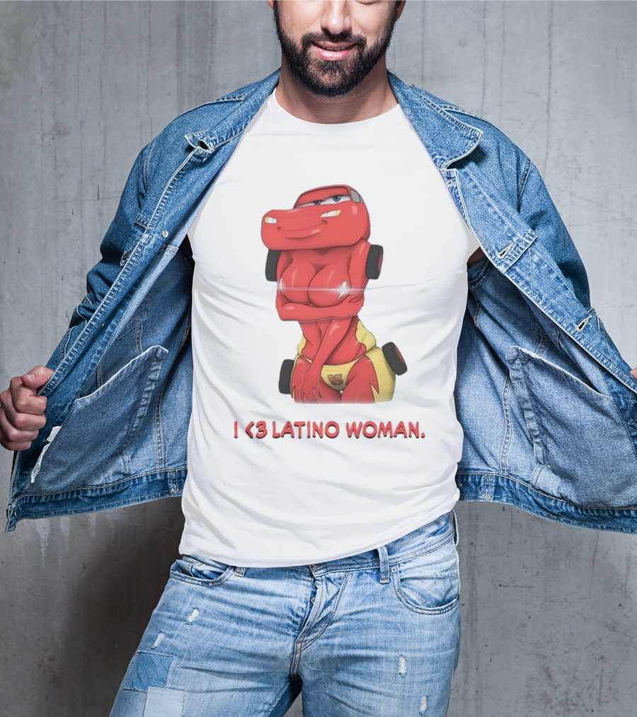 I Love Latino Woman Lightning McQueen T-Shirt