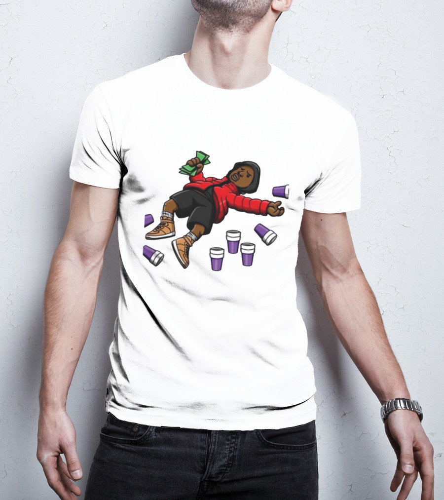 Brudderman Ayoolii Ayoolii Throwed Purple Cups And Cash Vibes T-Shirt