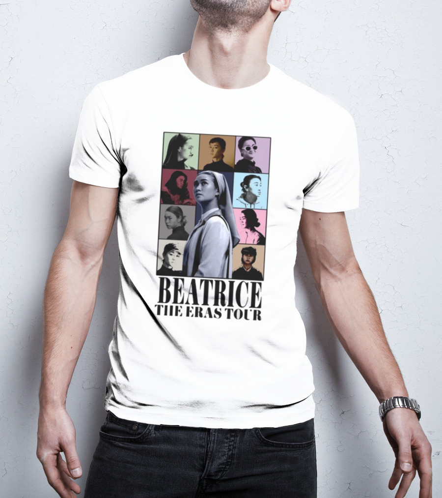 Beatrice The Eras Tour Multicolor Photo Collage T-Shirt
