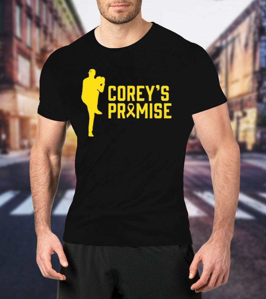 COREY'S PROMISE YELLOW RIBBON BASEBALL PLAYER T-Shirt