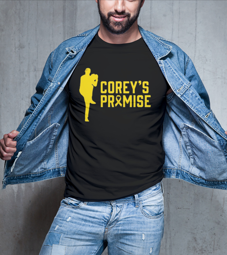 COREY'S PROMISE YELLOW RIBBON BASEBALL PLAYER T-Shirt