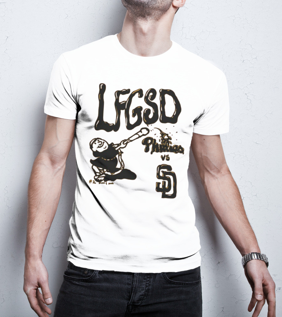 LFGSD Baseball Showdown Phillies Vs San Diego Padres T-Shirt