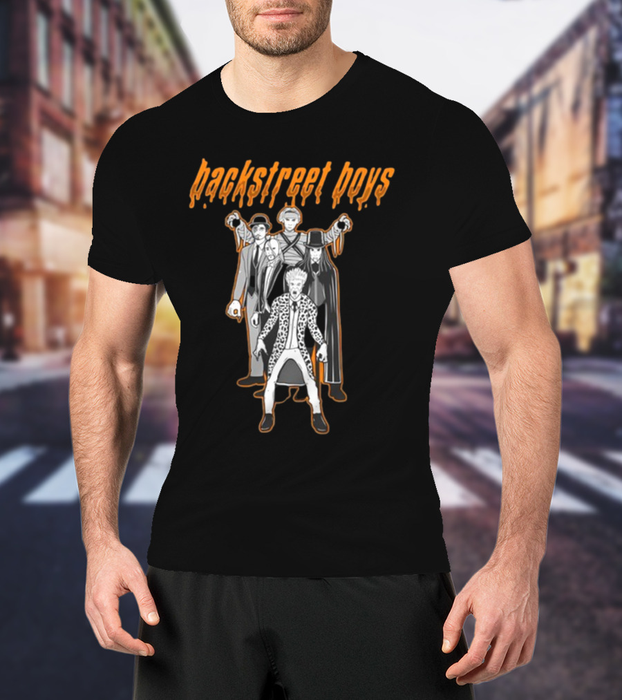 Backstreet Boys Halloween Horror Costume Characters T-Shirt
