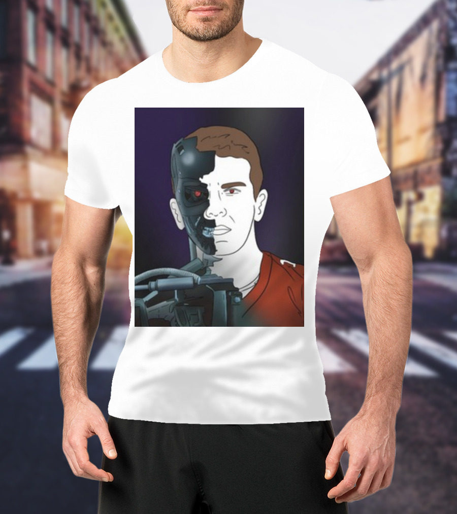Day 17 Terminator Cyborg Purdy Quarterback Transformation T-Shirt