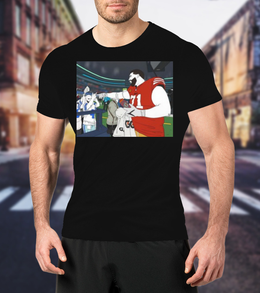 Rita Oak Trent Williams 71 Cowboys Meme Football Stadium Scene T-Shirt