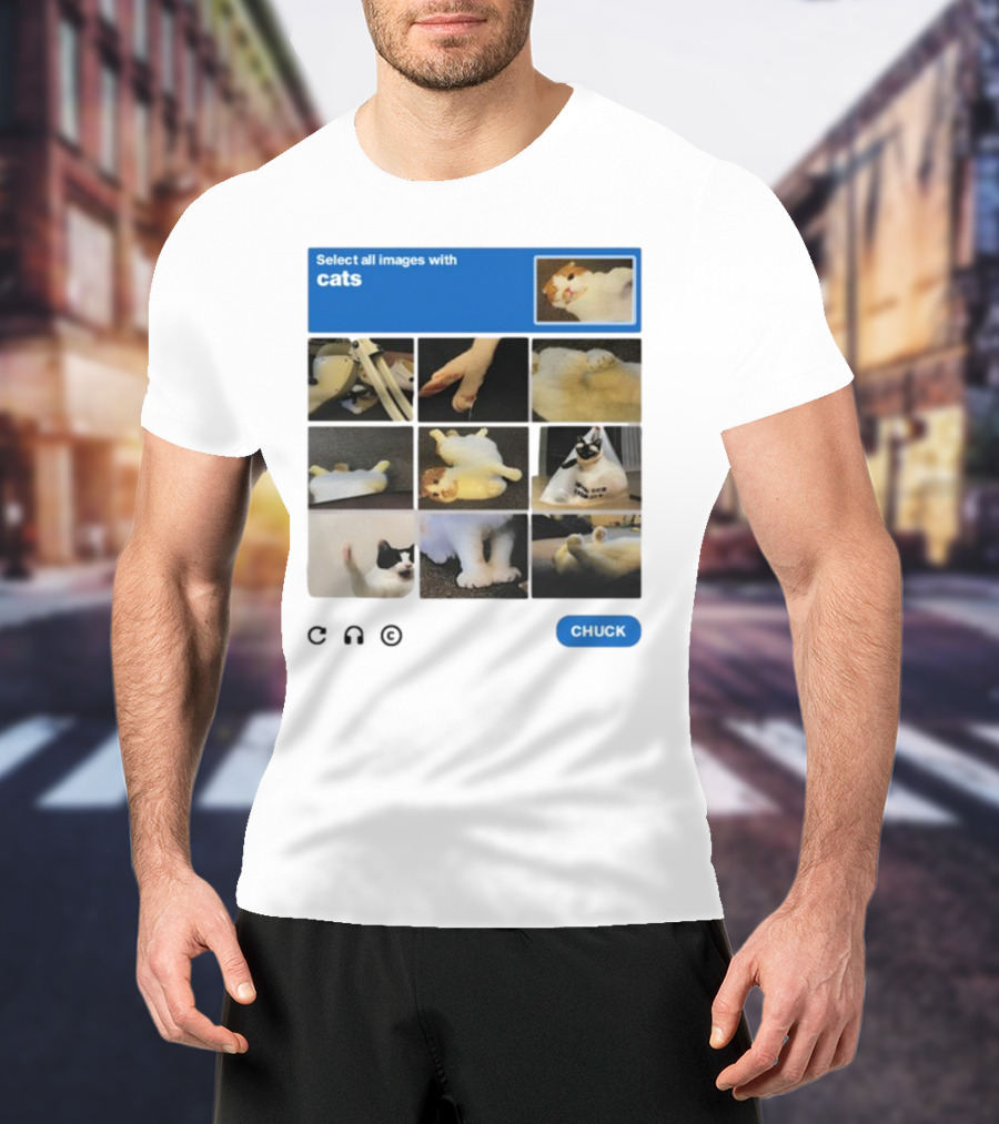 Select All Images With Cats By Soleilbyul I Am Not Robot T-Shirt