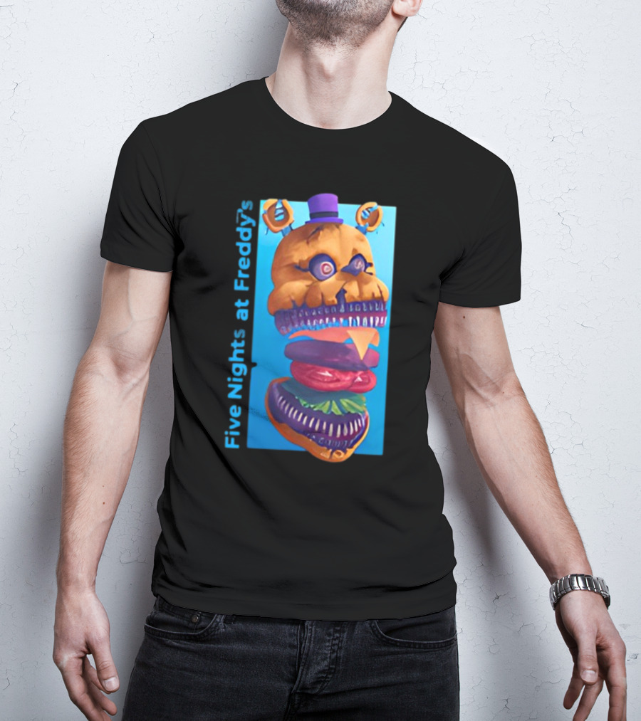 Five Nights At Freddy's Midnight Snack Jonnyblox Burger Animatronic T-Shirt