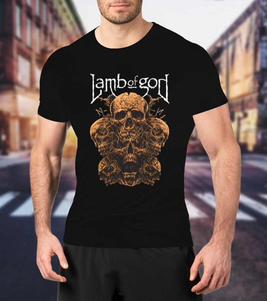 Lamb Of God Rooted Skull Halloween T-Shirt