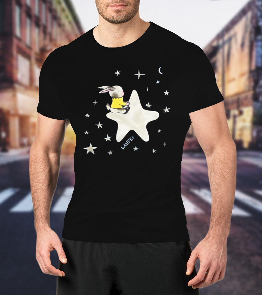 Laufey Celestial Bunny On Starry Night T-Shirt