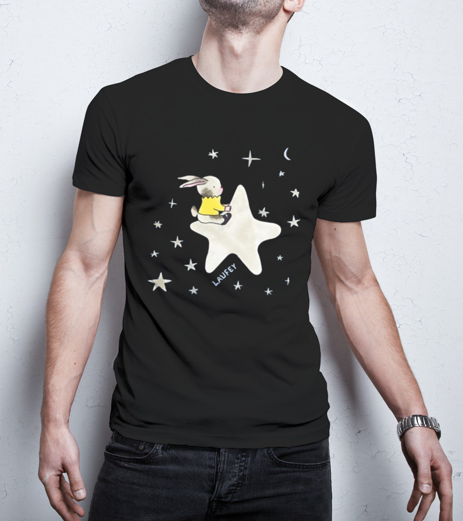 Laufey Celestial Bunny On Starry Night T-Shirt