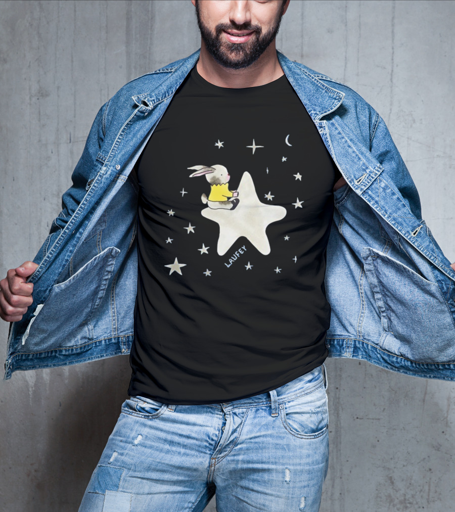 Laufey Celestial Bunny On Starry Night T-Shirt