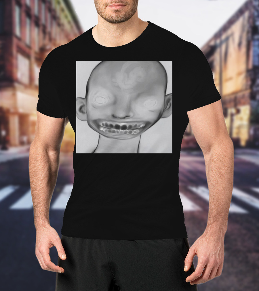 Horizonsupply Heart Stops Beating Eerie Skull Face T-Shirt