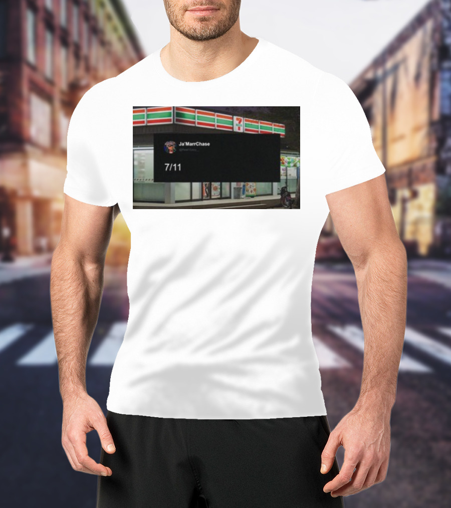 Ja'Marr Chase 7/11 Partnership Announcement T-Shirt