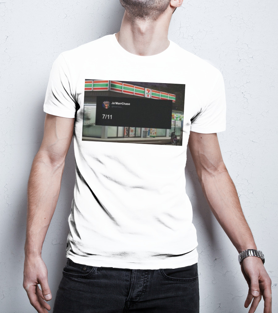 Ja'Marr Chase 7/11 Partnership Announcement T-Shirt