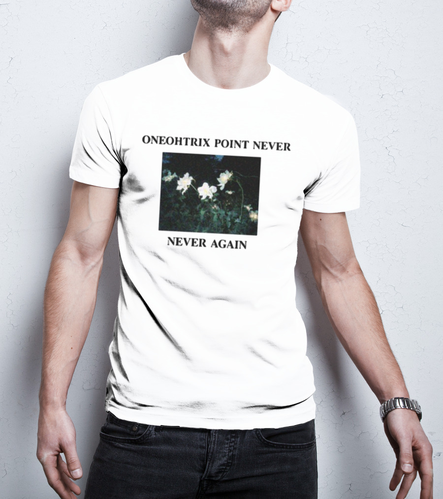 Oneohtrix Point Never Never Again White Flowers T-Shirt