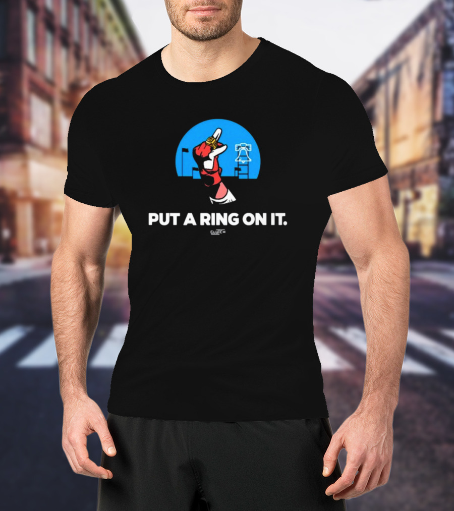 Philadelphia Put A Ring On It Liberty Bell Championship Glove T-Shirt