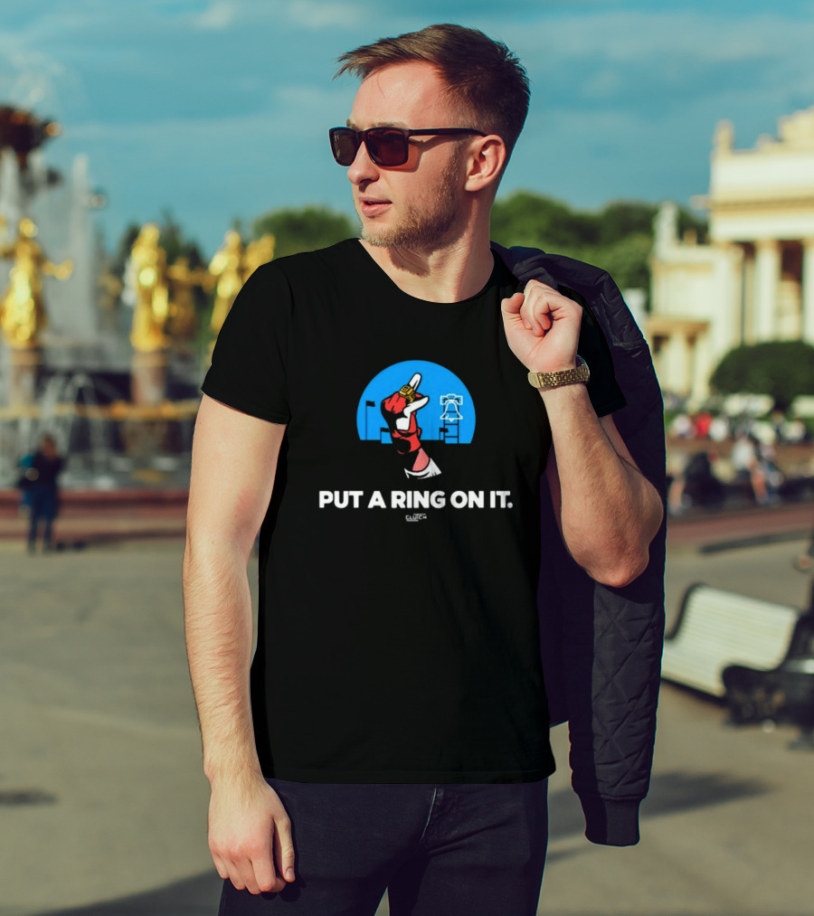 Philadelphia Put A Ring On It Liberty Bell Championship Glove T-Shirt