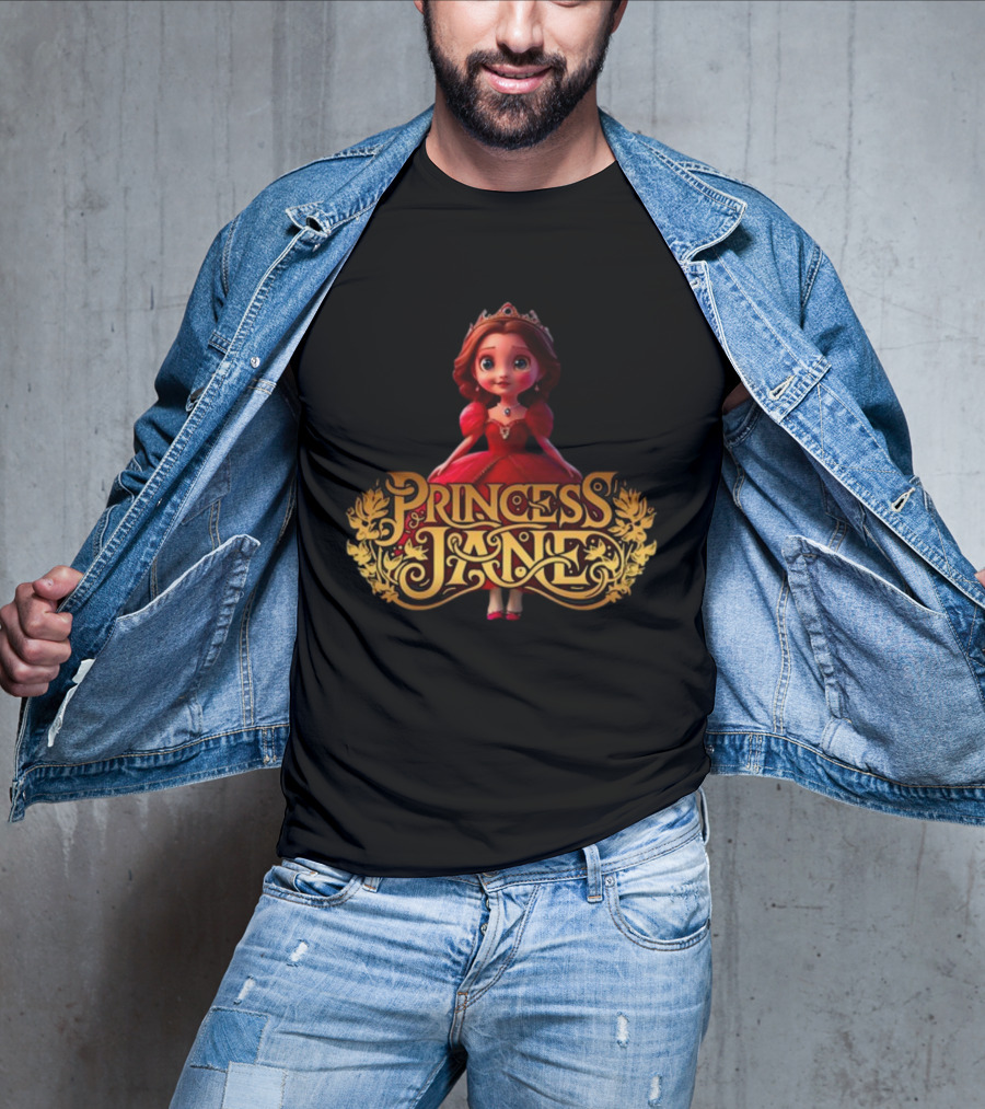 Princess Jane Regal Red Dress Charming Character T-Shirt