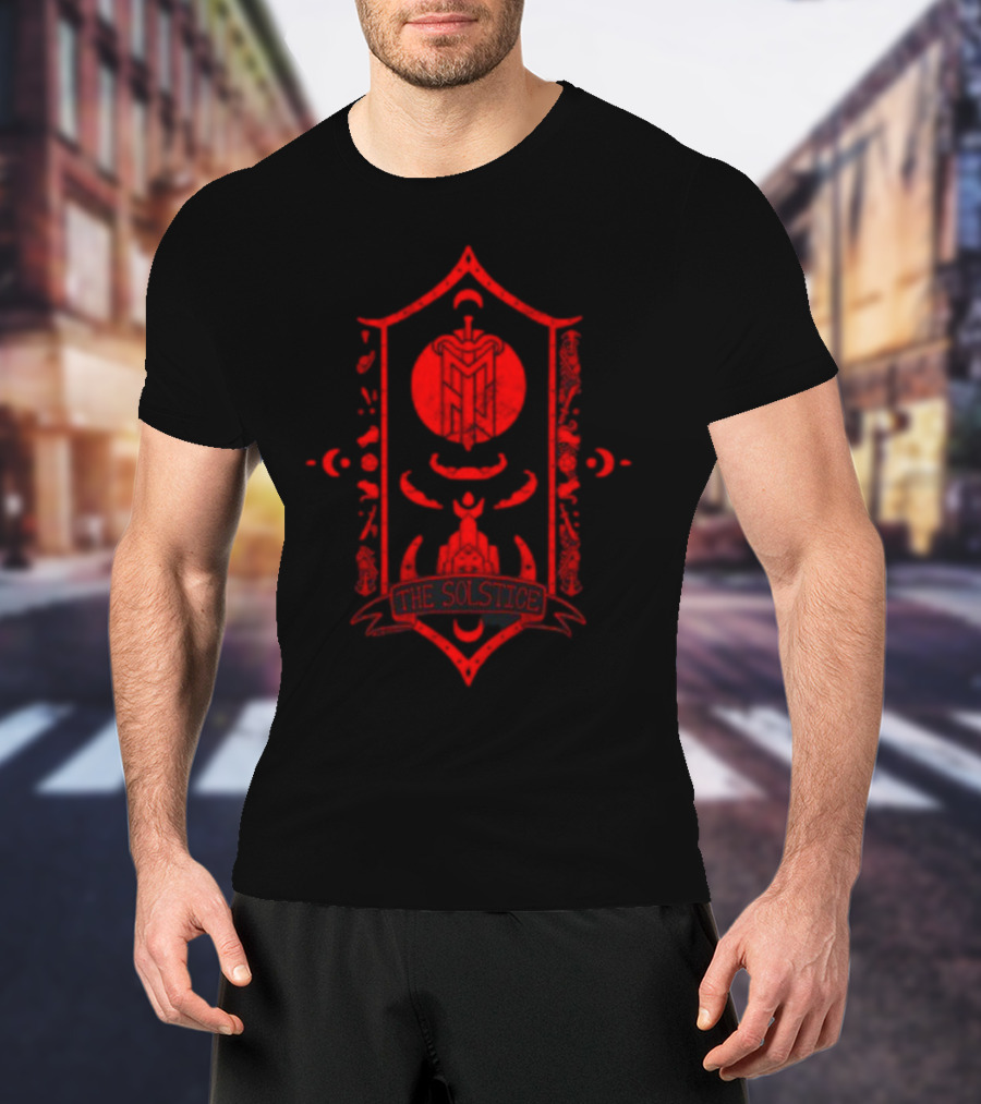 Critical Role The Solstice Viva La Mighty Nein Emblem And Crescent Moons T-Shirt