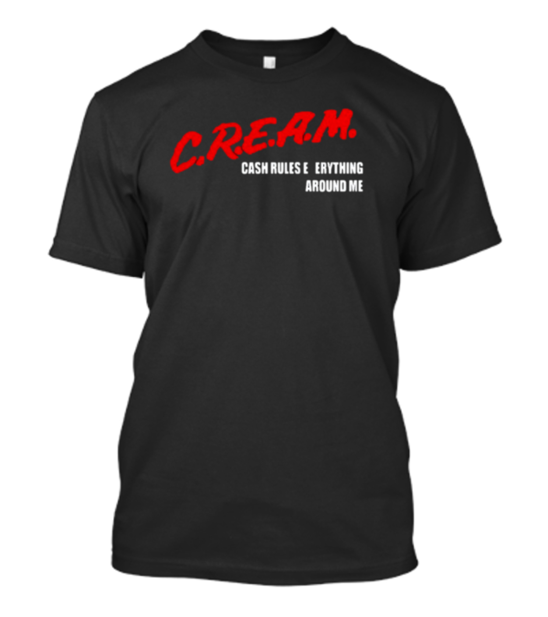 Eddie Kingston Wearing C.R.E.A.M. Cash Rules E_erything Around Me T-Shirt
