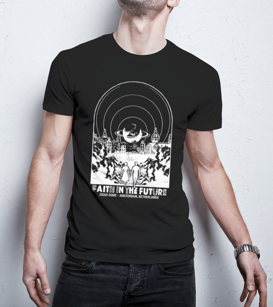 Faith In The Future Ziggo Dome Amsterdam Netherlands World Tour Orange New T-Shirt