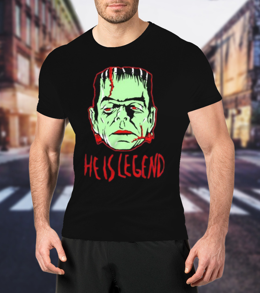 He Is Legend Frankenstein's Monster Face T-Shirt