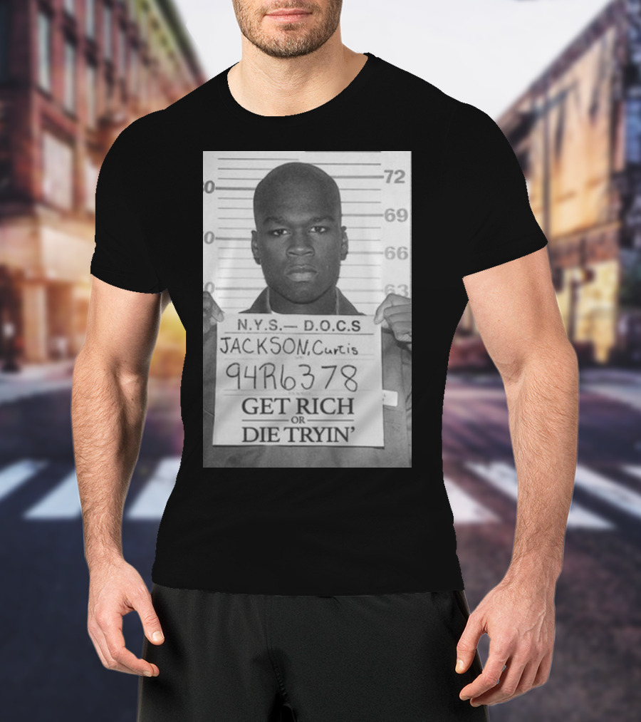 N.Y.S. D.O.C.S. 94R6378 Get Rich Or Die Tryin' Jackson Curtis T-Shirt