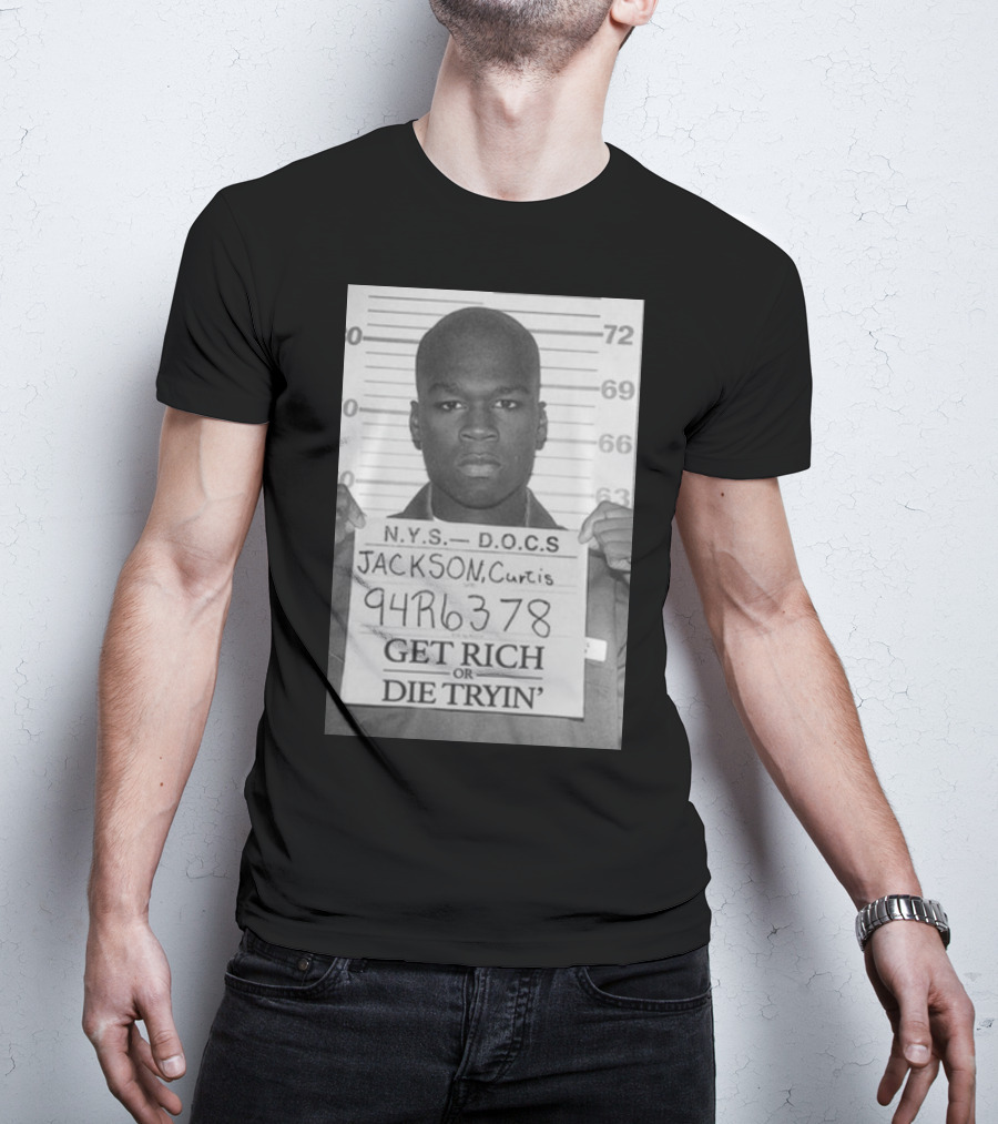 N.Y.S. D.O.C.S. 94R6378 Get Rich Or Die Tryin' Jackson Curtis T-Shirt