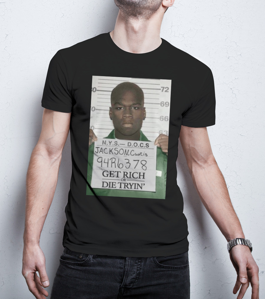 Curtis Jackson Get Rich Or Die Tryin' Mugshot 94R6378 T-Shirt
