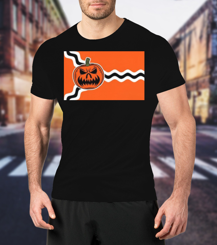 St. Louis Flag Inspired Pumpkin Halloween T-Shirt