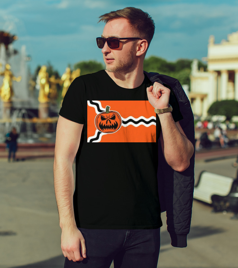 St. Louis Flag Inspired Pumpkin Halloween T-Shirt