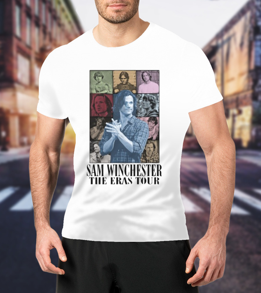 Sam Winchester The Eras Tour Retro Collage T-Shirt