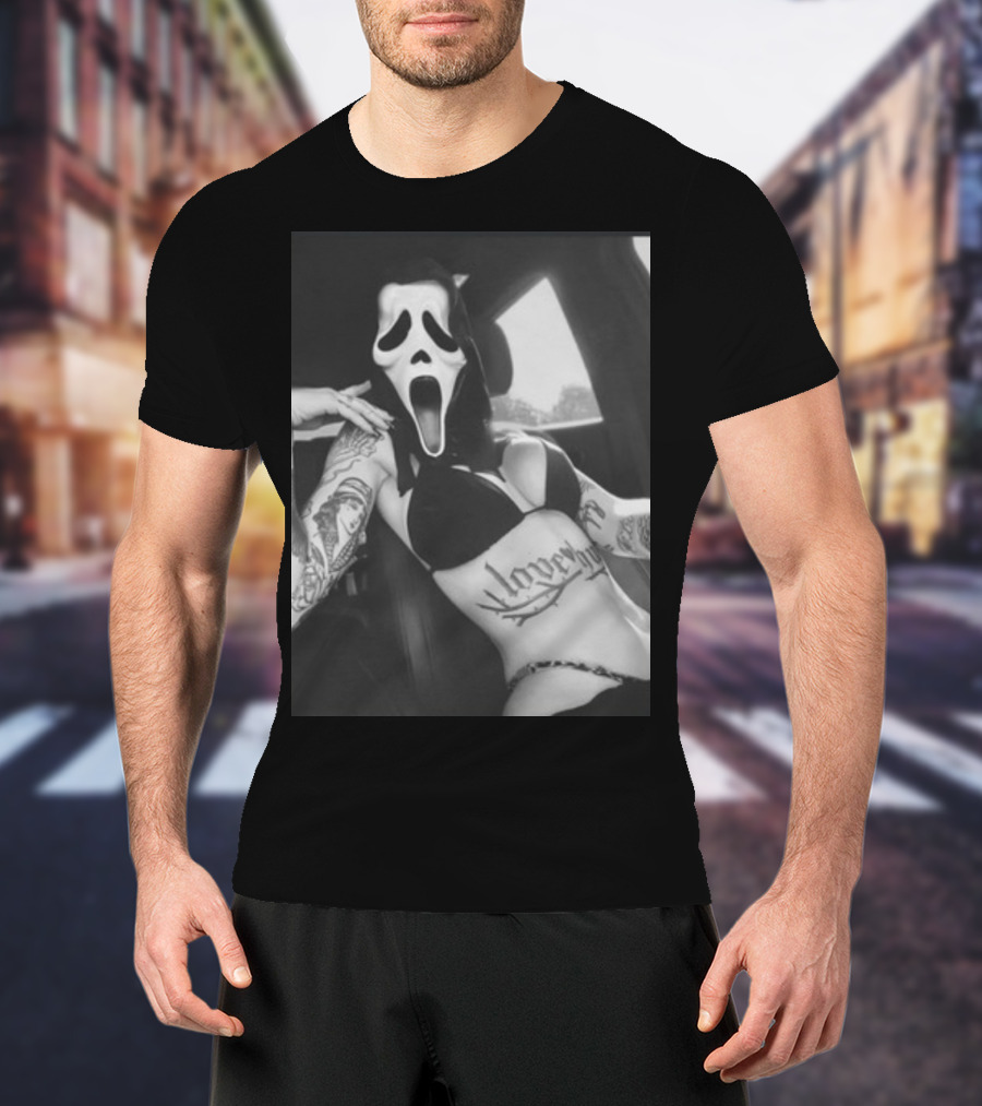 Paigeamaze Scream If U Need Me Lover Girl Mask Tattoo Body T-Shirt