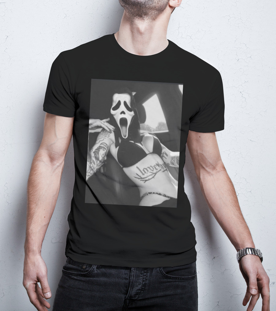 Paigeamaze Scream If U Need Me Lover Girl Mask Tattoo Body T-Shirt
