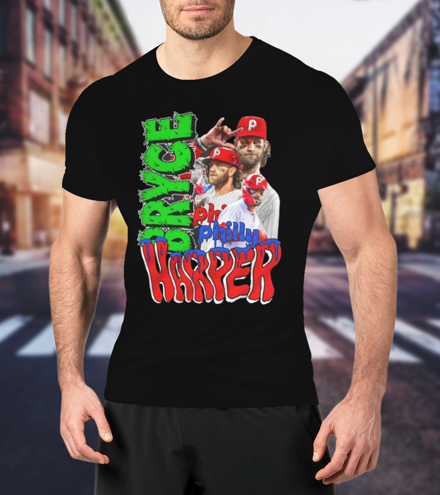 Bryce Harper Philly's Chosen One Phillies Player Red Cap T-Shirt
