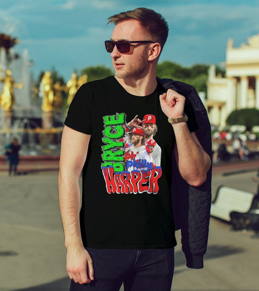 Bryce Harper Philly's Chosen One Phillies Player Red Cap T-Shirt