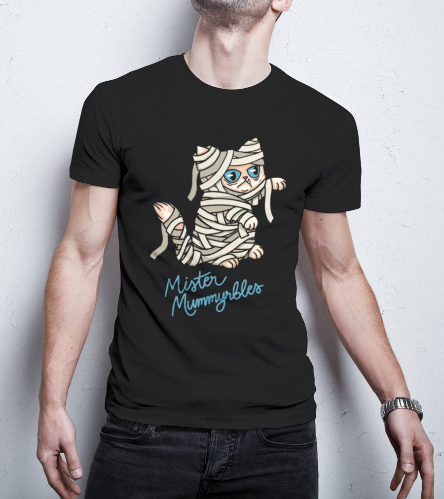 Mister Mummyrbles Lilbub Store Cat Wrapped In Bandages T-Shirt