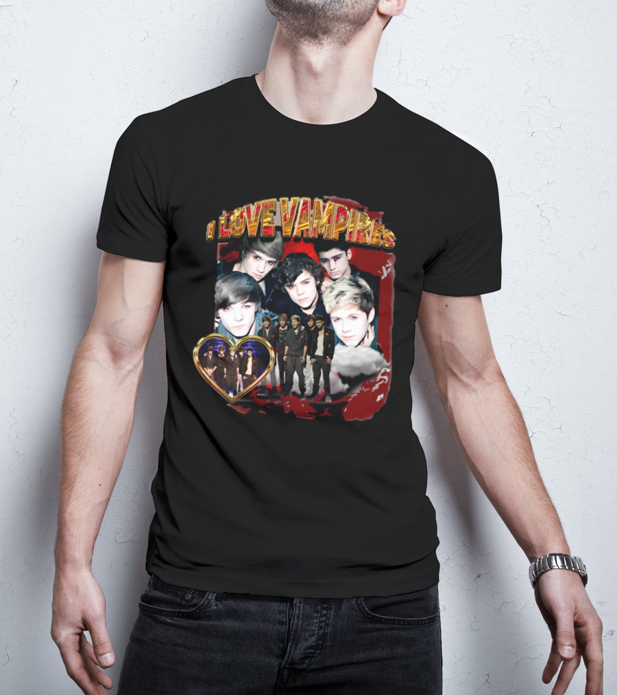 I Love Vampires Sadstreet Band Themed Collection T-Shirt