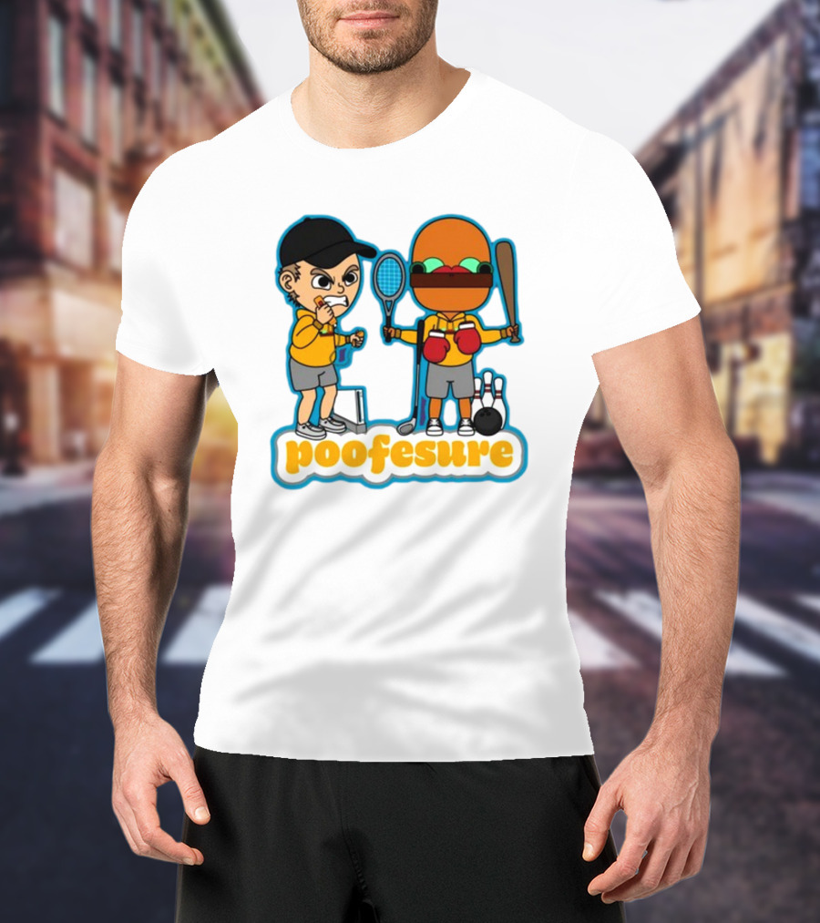 Poofesure Wii Sports Parody With Gaming And Boxing Elements T-Shirt