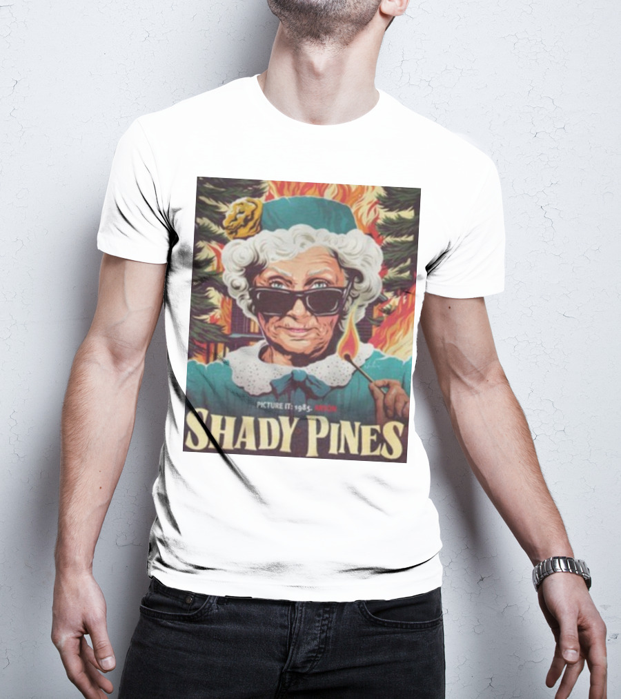 Shady Pines Picture It 1985 Arson Fire Scene T-Shirt