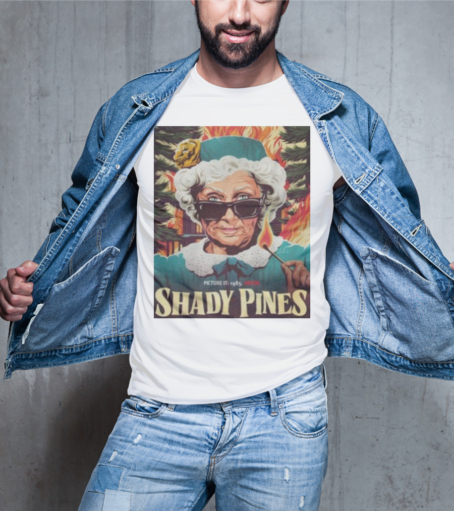Shady Pines Picture It 1985 Arson Fire Scene T-Shirt