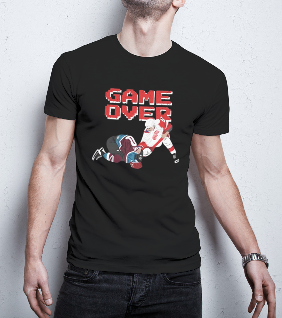 Questionableteez Fight Night Game Over Ice Hockey Showdown T-Shirt